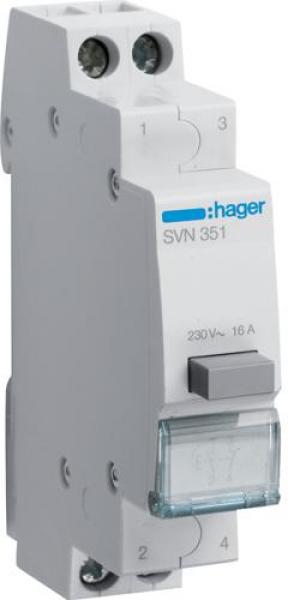ARDEBO.de Hager SVN351 Taster 16A 1 Schließer + 1 Öffner 230V AC 1PLE