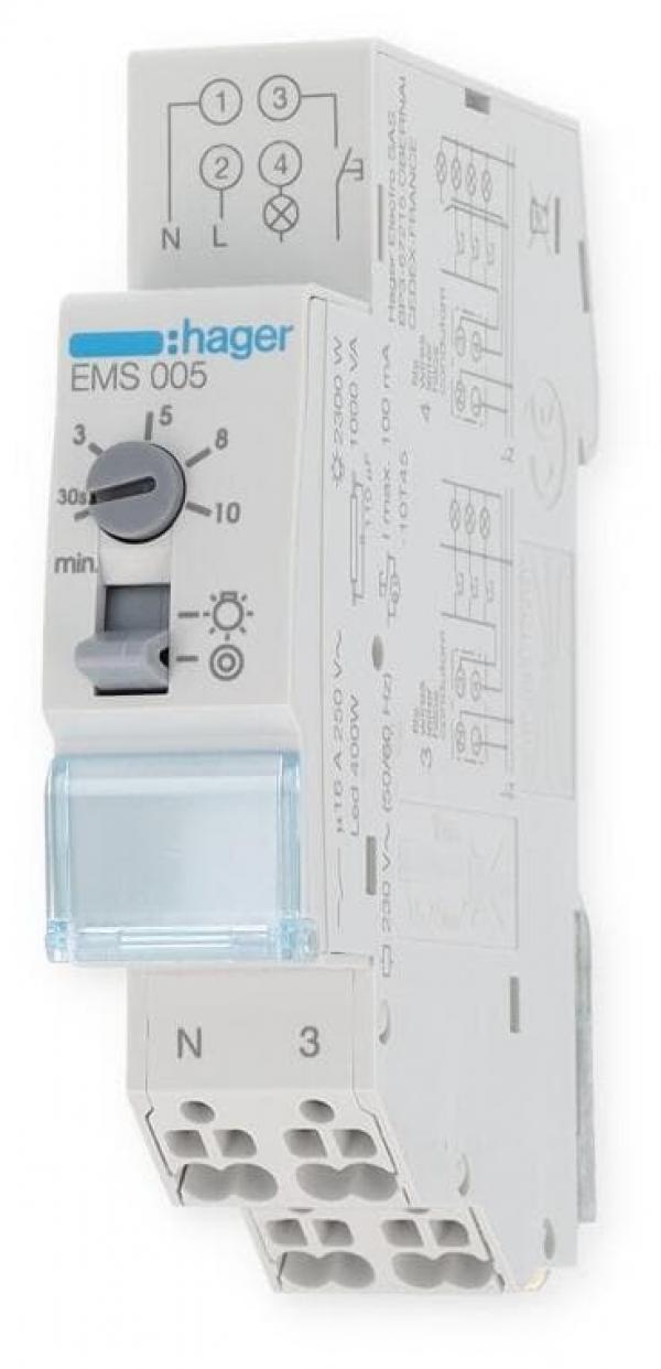 ARDEBO.de Hager EMS005 Treppenlichtzeitschalter Multifunktion