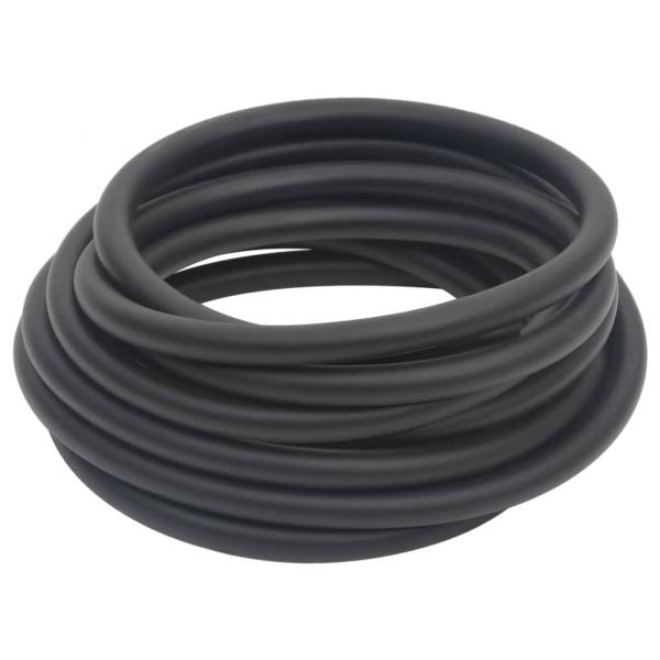 Hybrid-Luftschlauch Schwarz 0,6" 5 m Gummi und PVC
