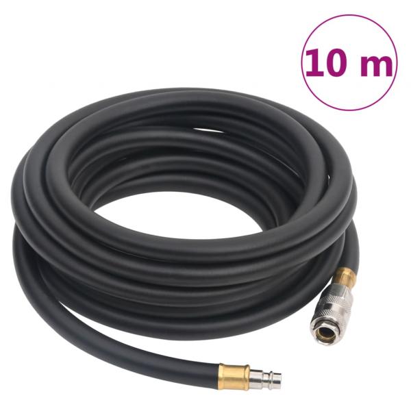 Hybrid-Luftschlauch Schwarz 0,6" 10 m Gummi und PVC