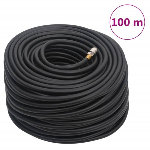 Hybrid-Luftschlauch Schwarz 0,6" 100 m Gummi und PVC