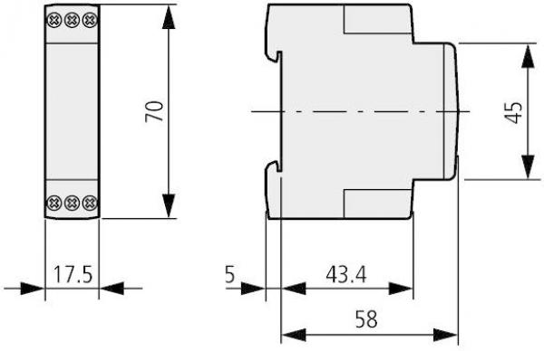 Eaton ETR2-12 Zeitrelais, 0,05 s - 100 h, 24-240 V AC 50/60 Hz, 24-48 V DC, 1 W, rückfallverzögert (262686)