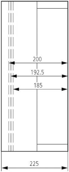 Eaton CI45E-200 Isolierstoffgehäuse, +Vorprägungen, HxBxT=500x375x225mm (001891)