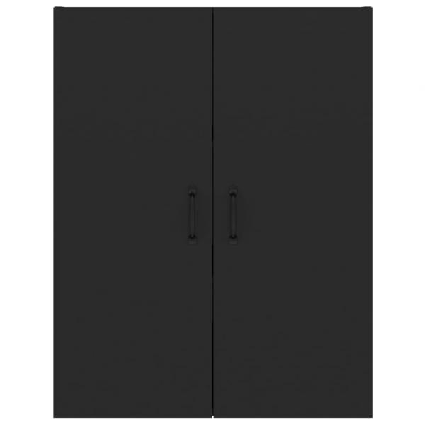 Hängeschrank Schwarz 69,5x34x90 cm Holzwerkstoff