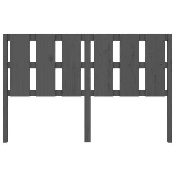 Bett-Kopfteil Grau 155,5x4x100 cm Massivholz Kiefer