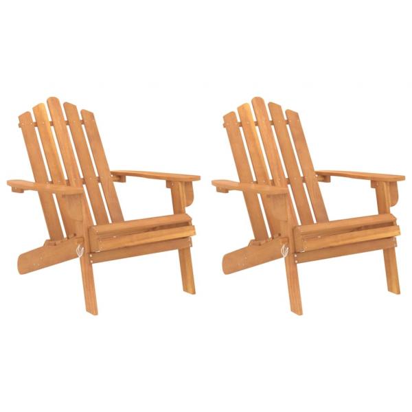 Adirondack-Gartenstühle 2 Stk. Massivholz Akazie