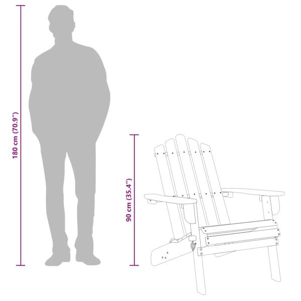 Adirondack-Gartenstühle 2 Stk. Massivholz Akazie