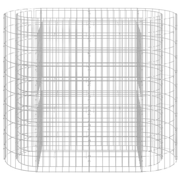 Gabionen-Hochbeet Verzinktes Eisen 120x50x100 cm