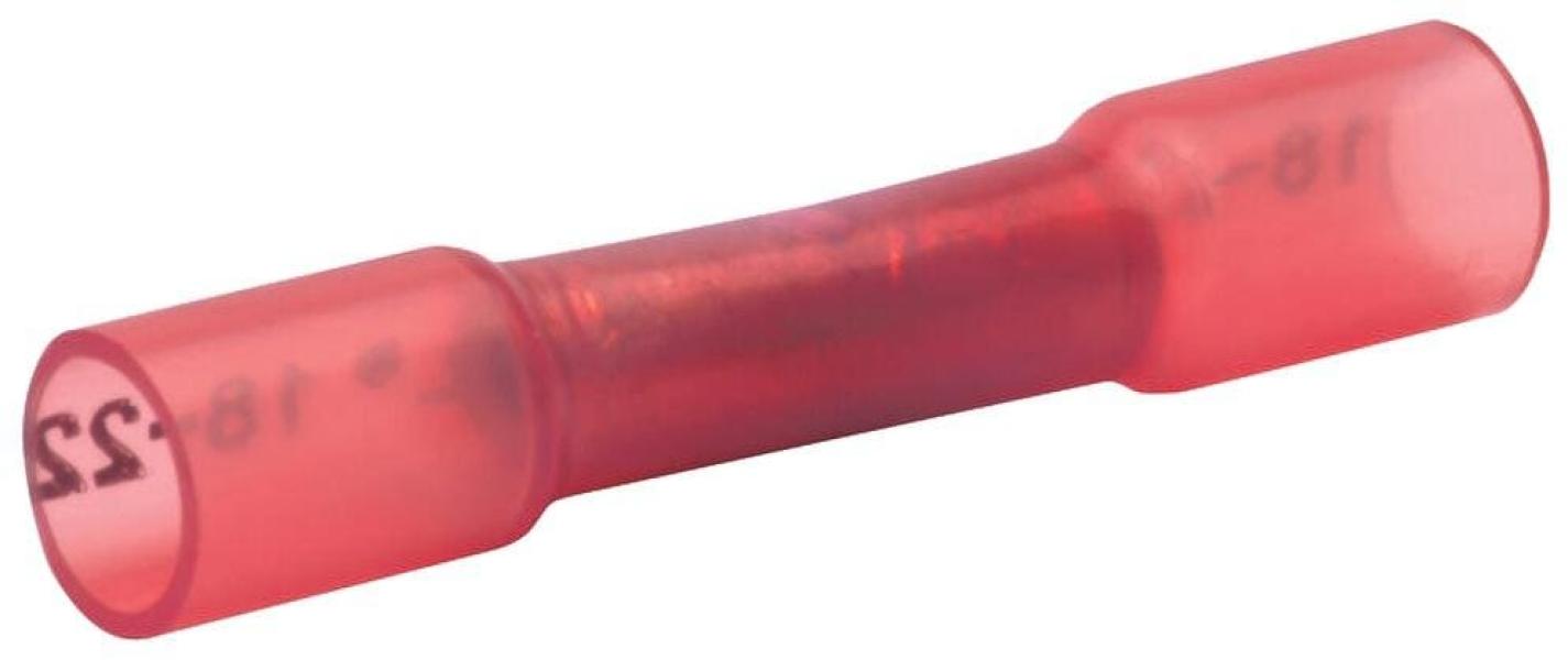 Klauke 670WS Isolierte Stossverbinder mit Warmschrumpfisolierung, 0,5-1 mm², rot