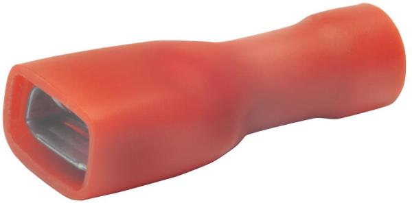 ARDEBO.de Klauke 8201AV Isolierte Flachsteckhülsen, 0,5-1 mm², 2,8x0,8 mm, rot