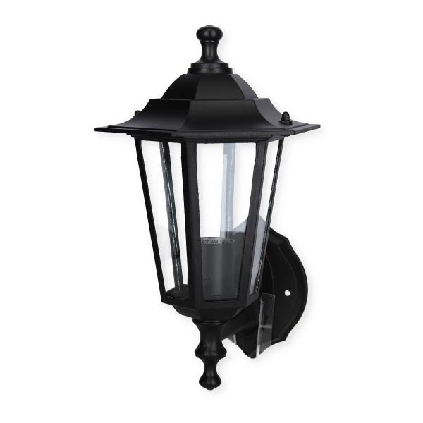 ARDEBO.de Eglo Laterna 4 Wandleuchte, E27, 60W, schwarz (22468)