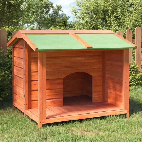 ARDEBO.de - Hundehütte Braun 96x87x80,5 cm Massivholz Kiefer