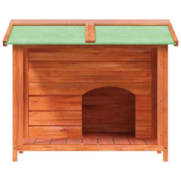 Hundehütte Braun 96x87x80,5 cm Massivholz Kiefer