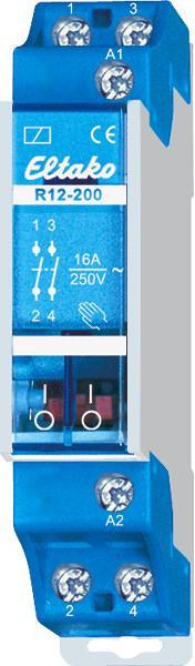 ARDEBO.de Eltako R12-200-8V Schaltrelais, elektromechanisch, 8V, mit Handbetätigung und Schaltstellungsanzeige (22200010)