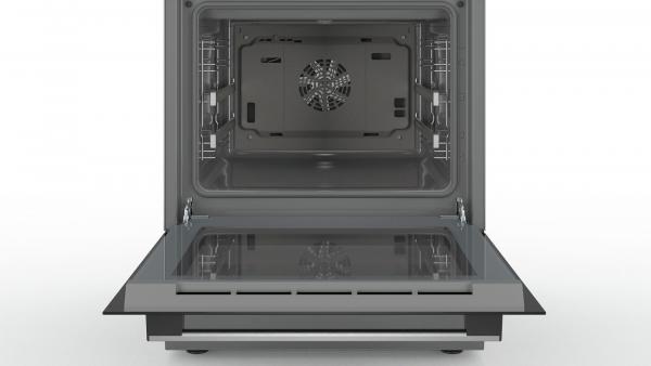 Bosch HKR39C250 Serie 4 EEK: A Elektro-Standherd, 60cm breit, Glaskeramik, 3D Heißluft, LED-Display, edelstahl