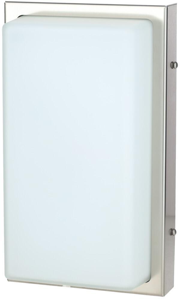 LCD Außenwandleuchte ohne Strebe, E27, 75 Watt, edelstahl (048)