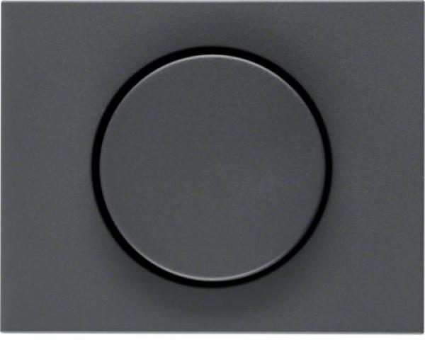 ARDEBO.de Berker 11357006 Zentralstück mit Regulierknopf für Drehdimmer, K.1, anthrazit matt, lackiert
