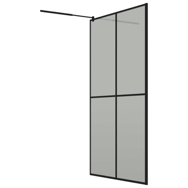 Duschwand für Walk-in Dusche 118x190 cm Dunkles Sicherheitsglas 