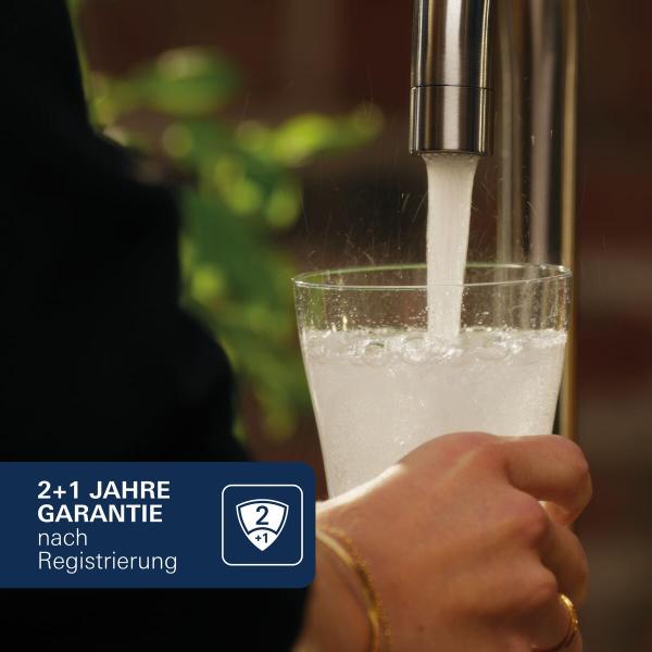 GROHE Blue Home Starter Kit, L-Auslauf, Bluetooth/WIFI, hard graphite gebürstet (31454AL1)