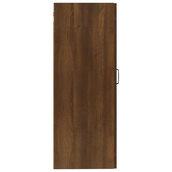 Hängeschrank Braun Eichen-Optik 35x34x90 cm Holzwerkstoff