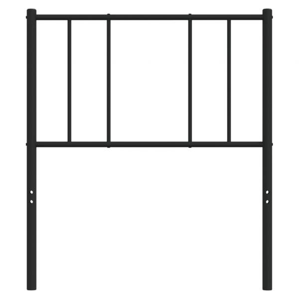 Kopfteil Metall Schwarz 75 cm