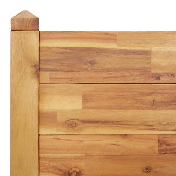 Hochbeet 160x60x84 cm Massivholz Akazie