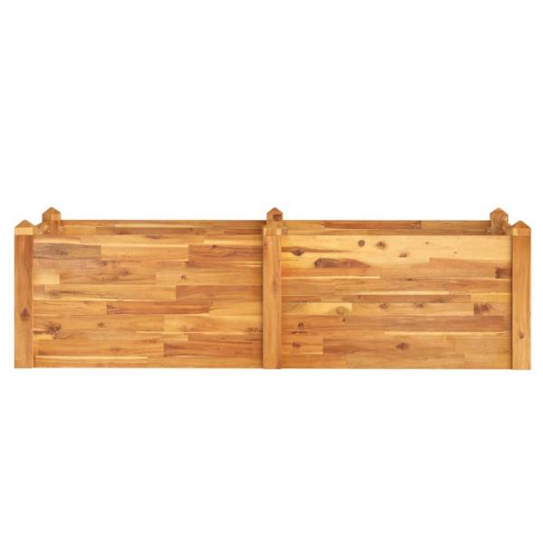 Hochbeet 160x60x44 cm Massivholz Akazie