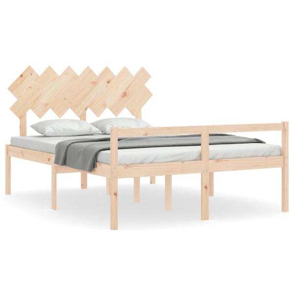 Seniorenbett mit Kopfteil 140x200 cm Massivholz