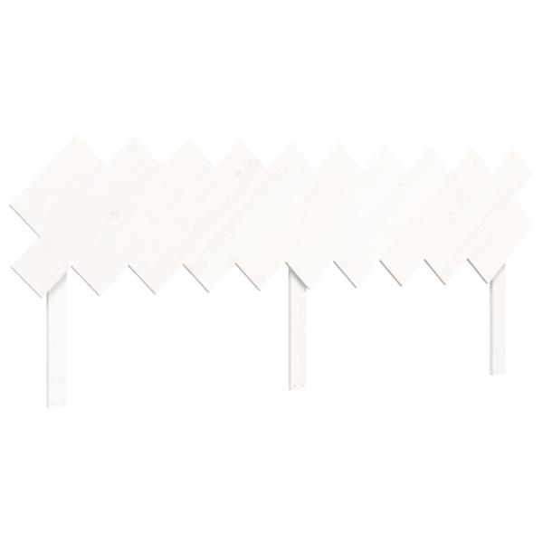 Seniorenbett mit Kopfteil 200x200 cm Weiß Massivholz