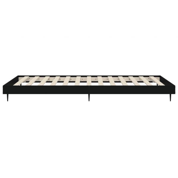 Bettgestell Schwarz 90x200 cm Holzwerkstoff