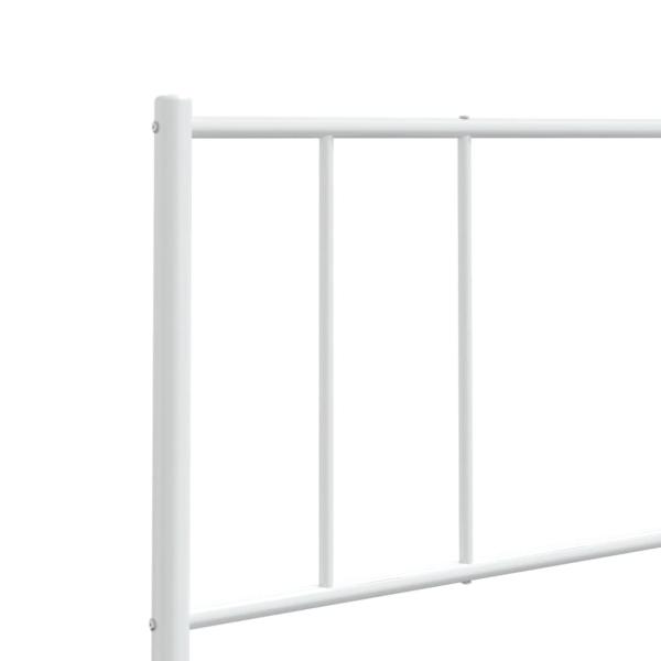 Kopfteil Metall Weiß 90 cm