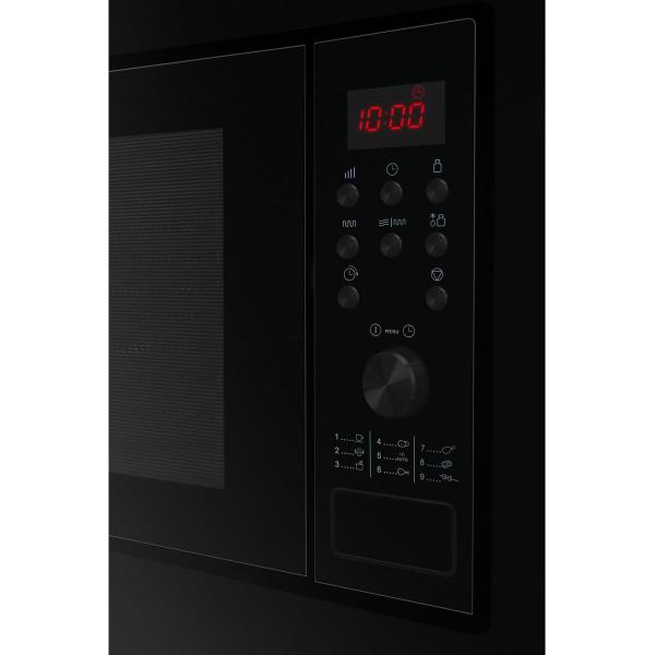 Amica EMW 13170 S Einbau-Mikrowelle, 20 L, 700 W, 900 W Grill, 9 Programme, schwarz