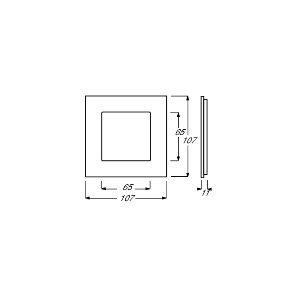 Busch-Jaeger 1721-825 Abdeckrahmen, Carat, 1-fach Rahmen, Glas schwarz (2CKA001754A4322)