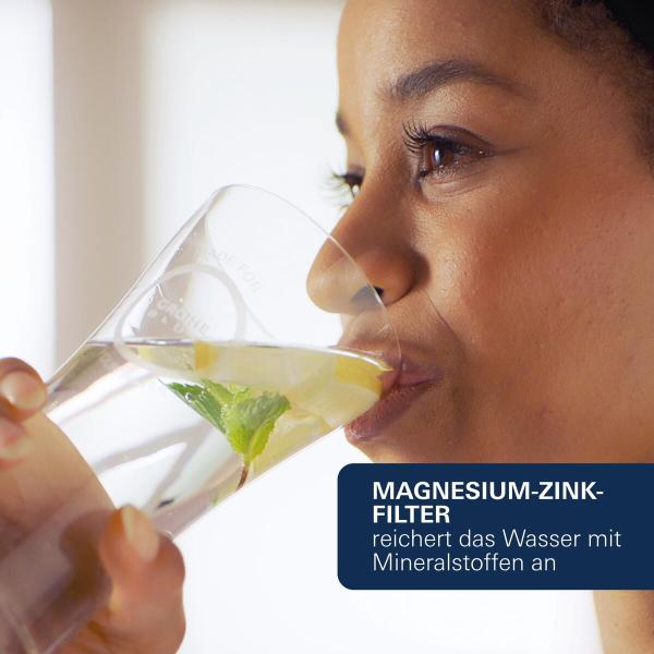 GROHE Blue Home Starter Kit, C-Auslauf, herausziehbarer Mousseurauslauf, bis 150° schwenkbar, chrom (31541000)