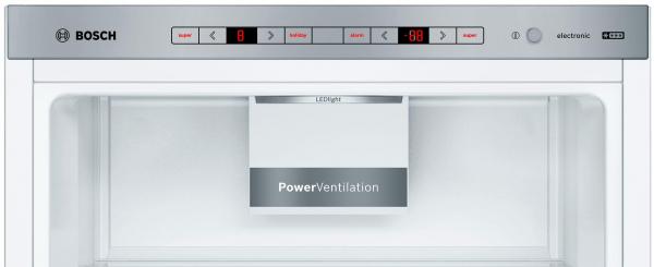 Bosch KGE36ALCA Serie 6 Stand Kühl-Gefrierkombination, 60 cm breit, 308 L, LowFrost, VitaFresh, LowFrost, Edelstahl-Optik