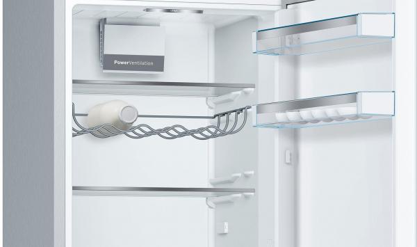 Bosch KGE36ALCA Serie 6 Stand Kühl-Gefrierkombination, 60 cm breit, 308 L, LowFrost, VitaFresh, LowFrost, Edelstahl-Optik