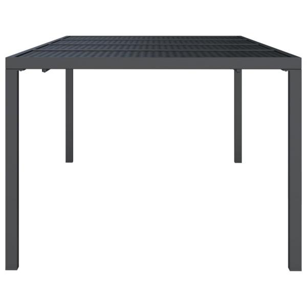 Gartentisch Anthrazit 200x100x72 cm Stahl