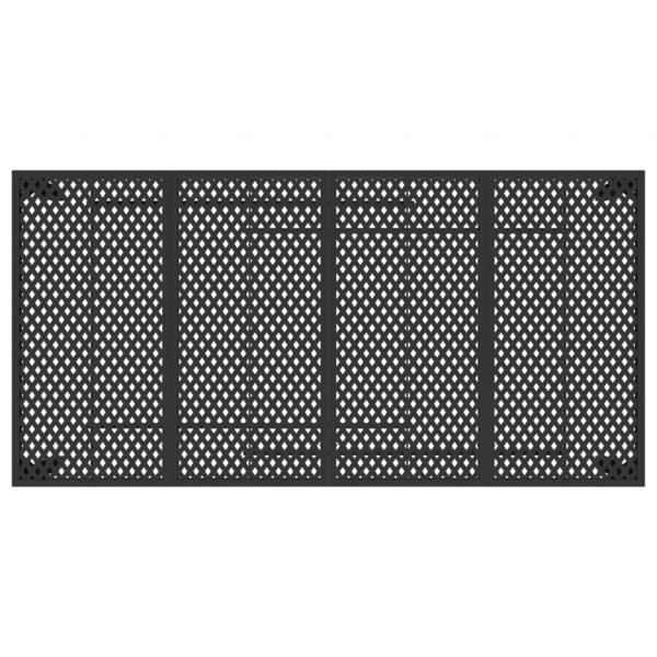 Gartentisch Anthrazit 200x100x72 cm Stahl