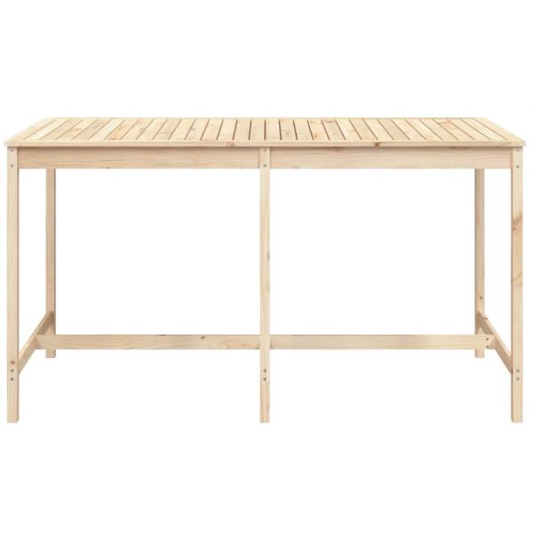 Gartentisch 203,5x90x110 cm Massivholz Kiefer