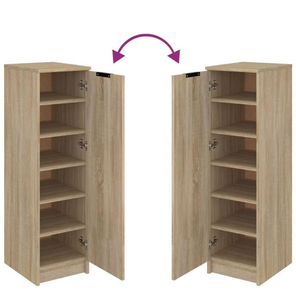 Schuhschrank Sonoma-Eiche 30x35x100 cm Holzwerkstoff