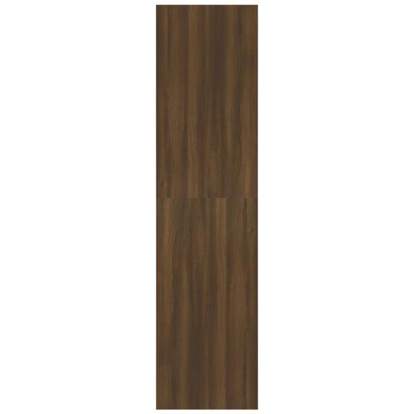 Kleiderschrank Braun Eiche-Optik 100x50x200 cm Holzwerkstoff