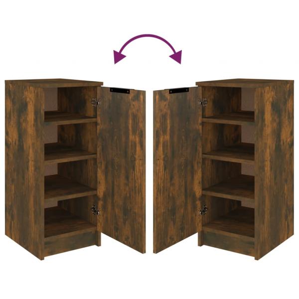 Schuhschrank Räuchereiche 30x35x70 cm Holzwerkstoff