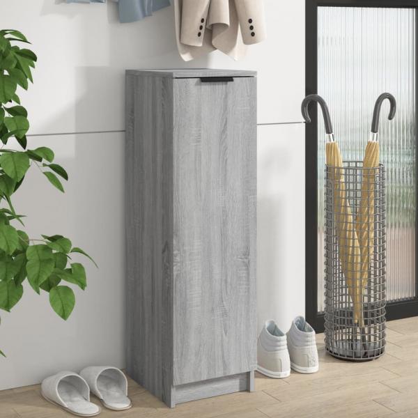 ARDEBO.de - Schuhschrank Grau Sonoma 30x35x100 cm Holzwerkstoff