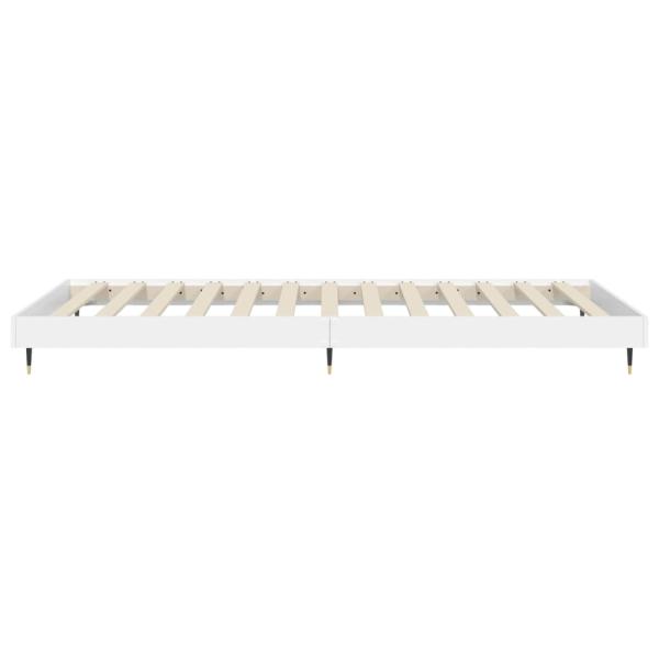 Bettgestell Weiß 75x190 cm Holzwerkstoff