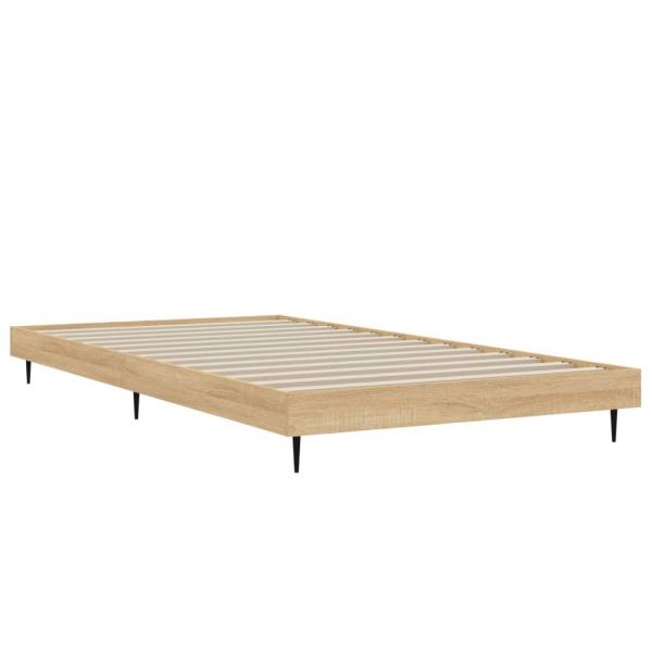 Bettgestell Sonoma-Eiche 100x200 cm Holzwerkstoff