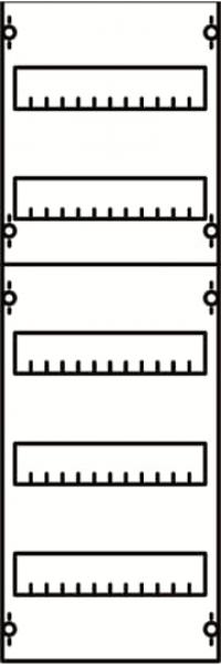 ARDEBO.de - 1V1A 1V1A Reiheneinbaugeräte-Modul Reihenabstand 125mm, 5RE / BH1, 1FB