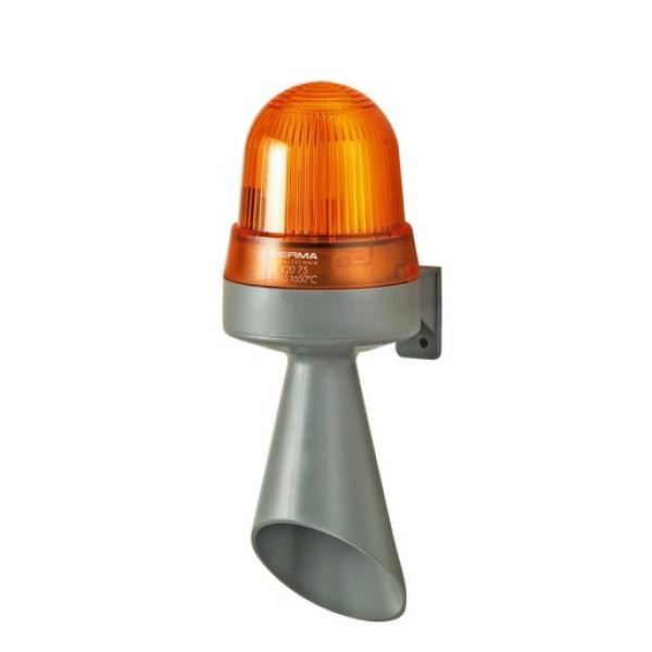 Werma 425.320.75 Blitzlicht-Hupe WM Dauerton 24VAC/DC YE