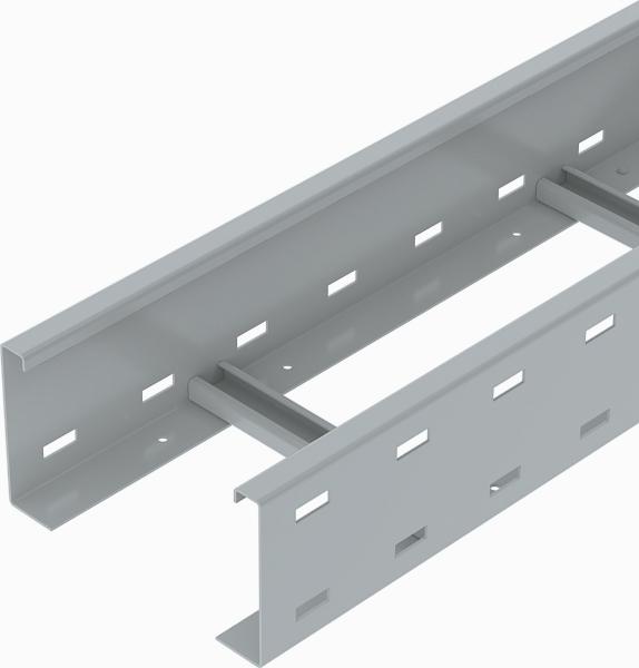 Obo Bettermann WKLG 1160 FSKLGR =6m Weitspannkabelleiter gelochter Seitenholm 110x600x6000, St, (Menge: 6 m je Bestelleinheit)