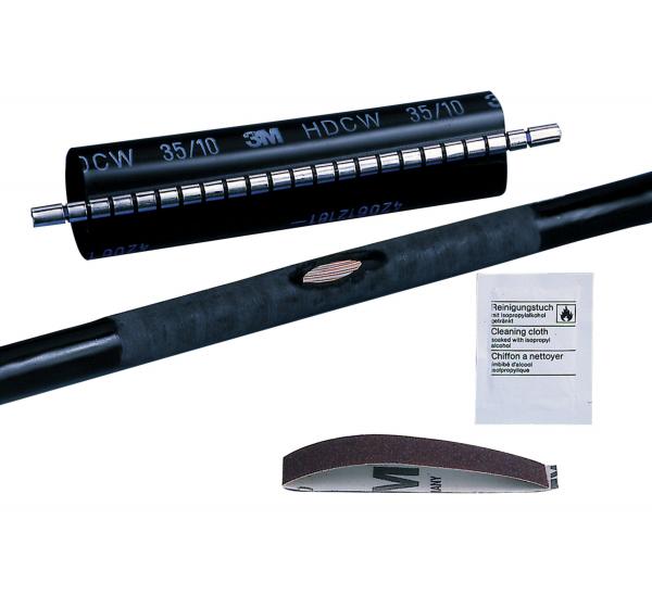 ARDEBO.de - HDCW-110/30-500 3M? HDCW Warmschrumpf-Reparaturmanschette, Schwarz, 110/30 mm, 5