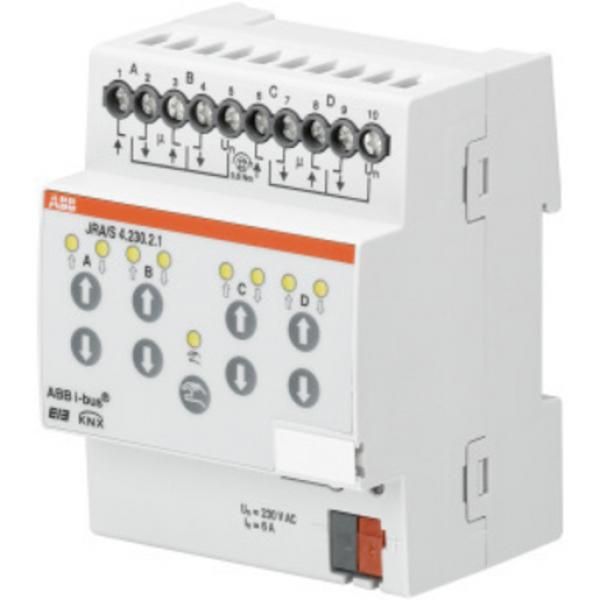 Abb JRA/S4.230.2.1 JRA/S4.230.2.1 Jalousie-/Rollladenaktor, 4fach, 230 V AC, manuell